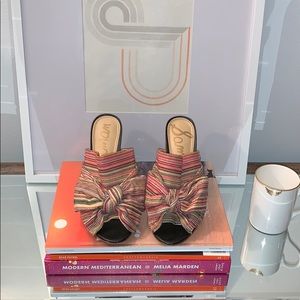 Sam Edelman Multi Color Block Heel Sandal